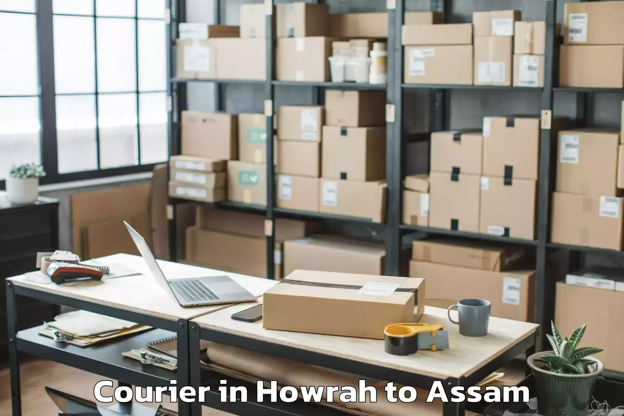 Reliable Howrah to Dhing Town Courier